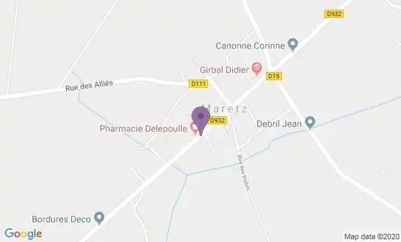 Localisation Maretz Bp - 59238