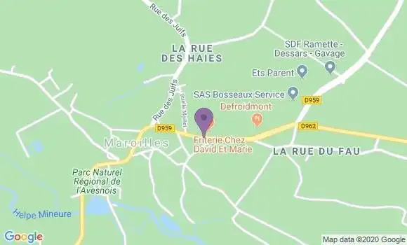 Localisation Maroilles Bp - 59550