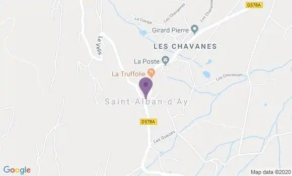 Localisation Saint Alban d