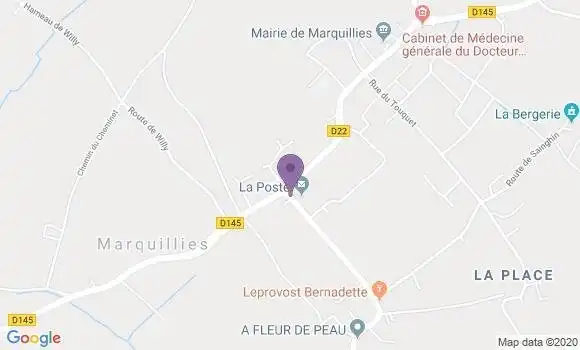 Localisation Marquillies Bp - 59274