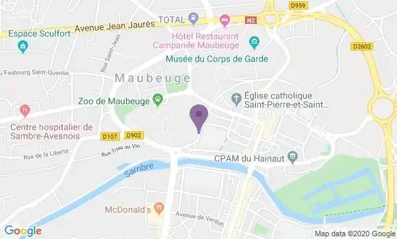 Localisation Maubeuge Principal - 59600