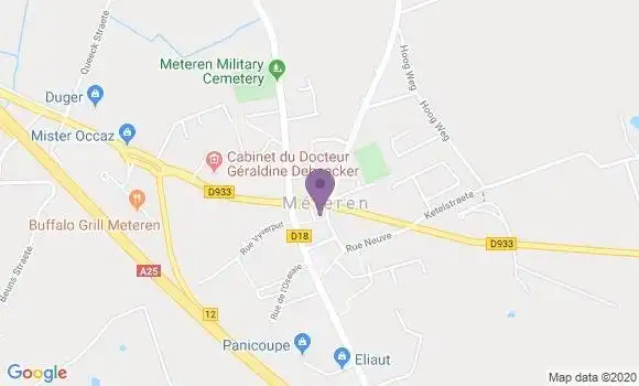 Localisation Meteren Ap - 59270