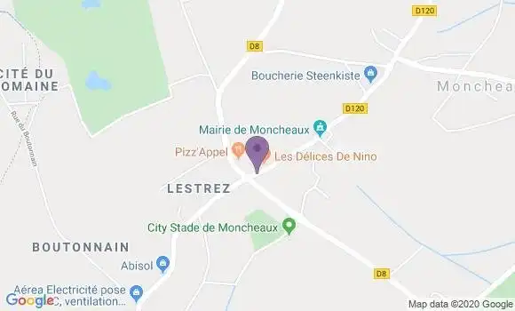 Localisation Moncheaux Ap - 59283