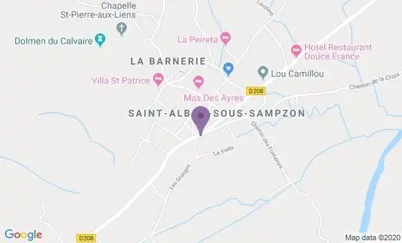 Localisation Saint Alban Auriolles Ap - 07120