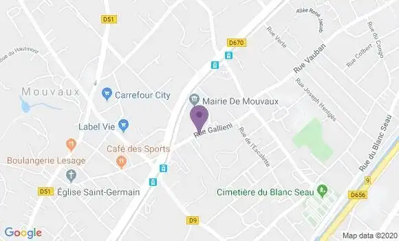 Localisation Mouvaux - 59420