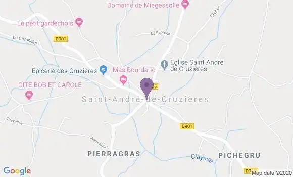 Localisation Saint Andre de Cruzieres Ap - 07460