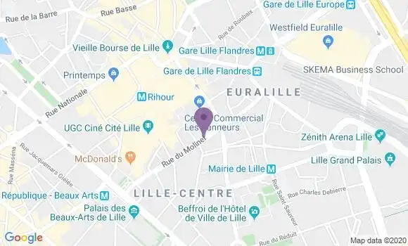 Localisation Lille Beaux Arts Bp - 59000