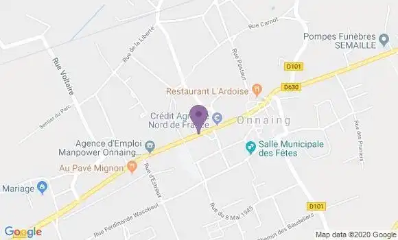 Localisation Onnaing - 59264