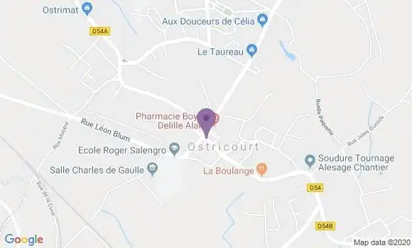 Localisation Ostricourt - 59162