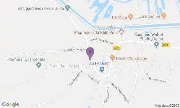 Localisation Paillencourt Bp - 59295