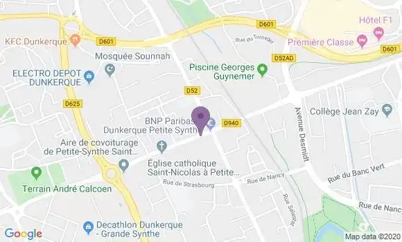 Localisation Dunkerque Petite Synthe - 59640