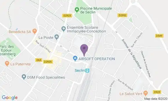 Localisation Phalempin - 59133