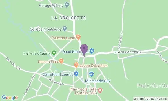 Localisation Poix du Nord Bp - 59218