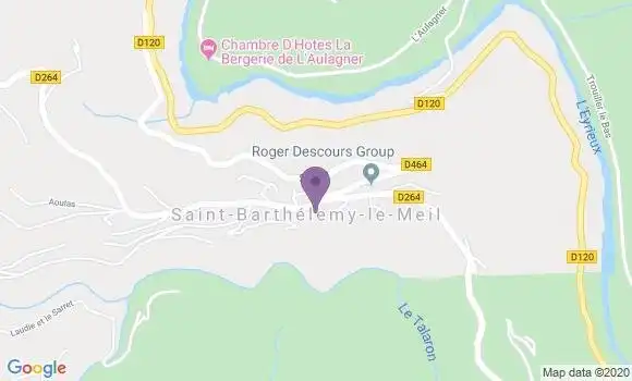 Localisation Saint Barthelemy le Meil Ap - 07160