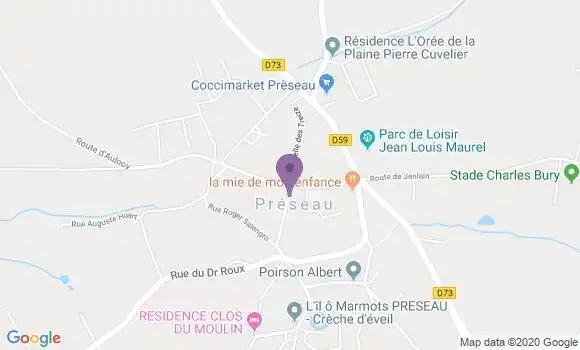 Localisation Preseau Bp - 59990