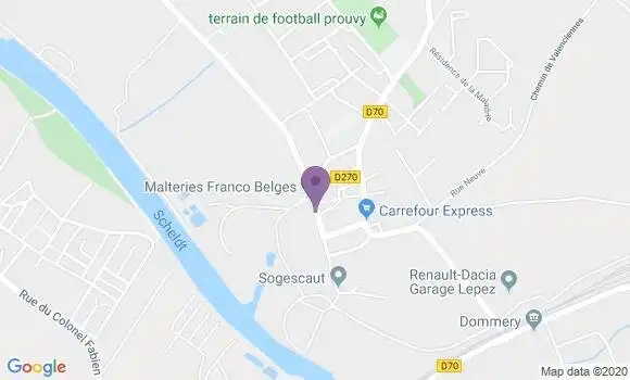 Localisation Prouvy - 59121