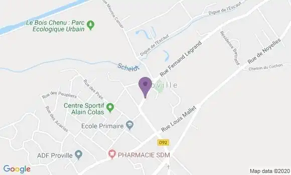 Localisation Proville Bp - 59267