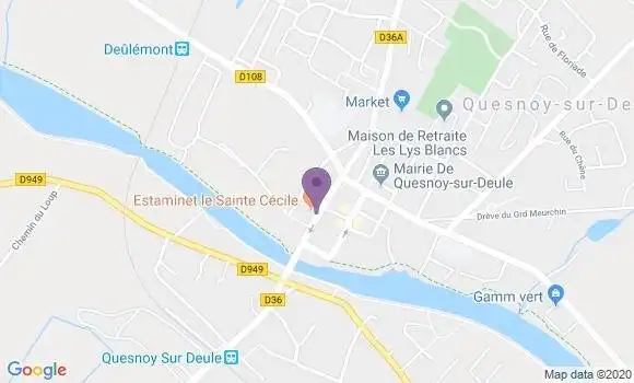 Localisation Quesnoy sur Deule - 59890