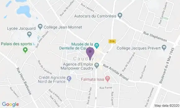 Localisation Quievy Bp - 59214