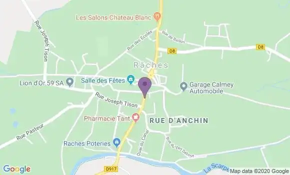 Localisation Raches Bp - 59194