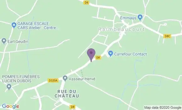 Localisation Raimbeaucourt Bp - 59283