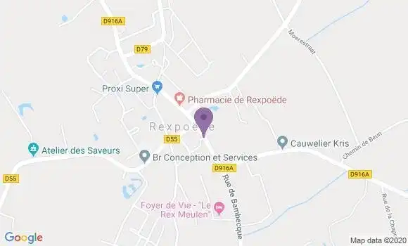 Localisation Rexpoede Bp - 59122