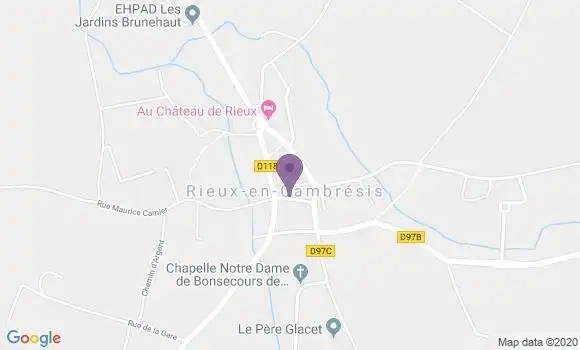 Localisation Rieux En Cambresis Bp - 59277
