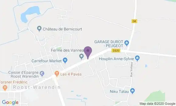 Localisation Roost Warendin - 59286