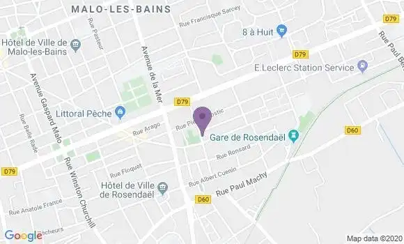 Localisation Dunkerque Rosendael - 59240