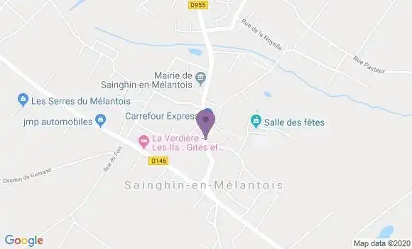 Localisation Sainghin En Melantois Bp - 59262