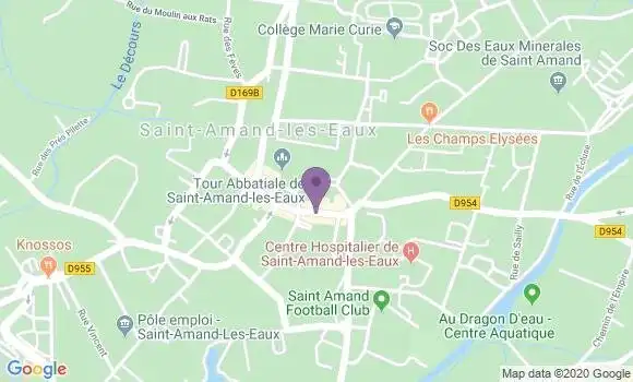 Localisation Saint Amand les Eaux - 59230