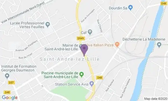 Localisation Saint Andre - 59350