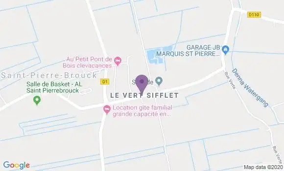 Localisation Saint Pierrebrouck Ap - 59630