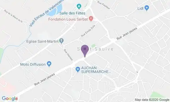 Localisation Saint Saulve - 59880