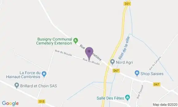 Localisation Saint Souplet Bp - 59360
