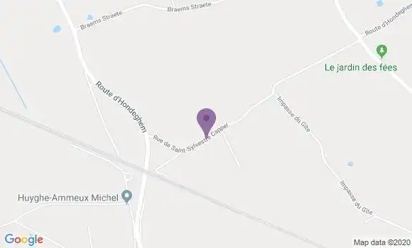 Localisation St Sylvestre Cappel Ap - 59114