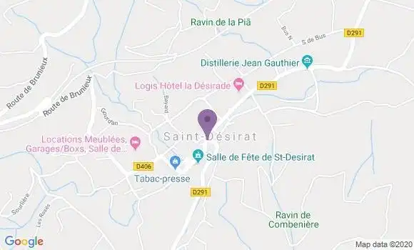 Localisation Saint Desirat Ap - 07340