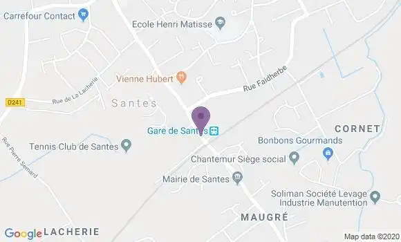 Localisation Santes Bp - 59211