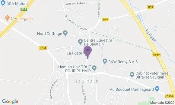 Localisation Saultain - 59990