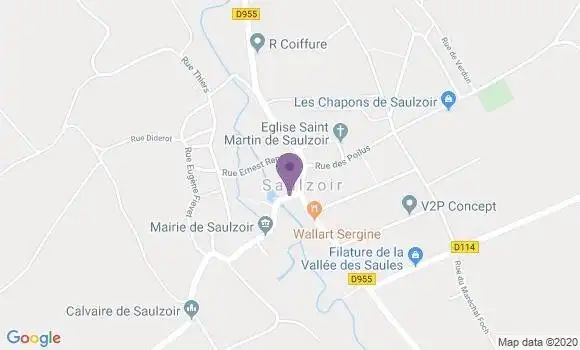 Localisation Saulzoir Bp - 59227