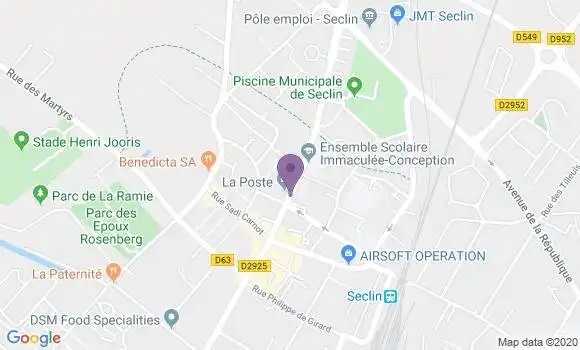 Localisation Seclin - 59113