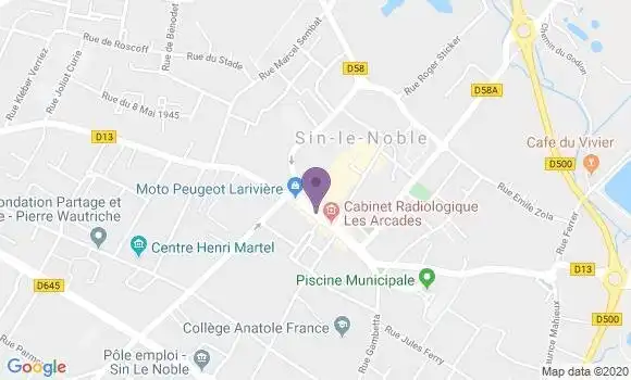 Localisation Sin le Noble - 59450