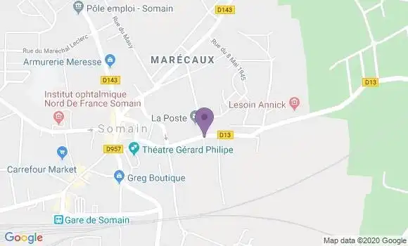 Localisation Somain - 59490