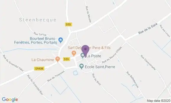 Localisation Steenbecque Bp - 59189