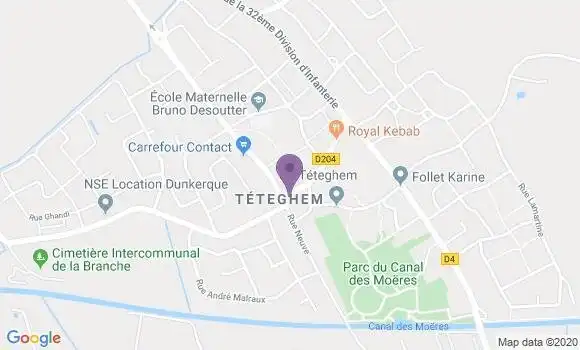Localisation Teteghem - 59229