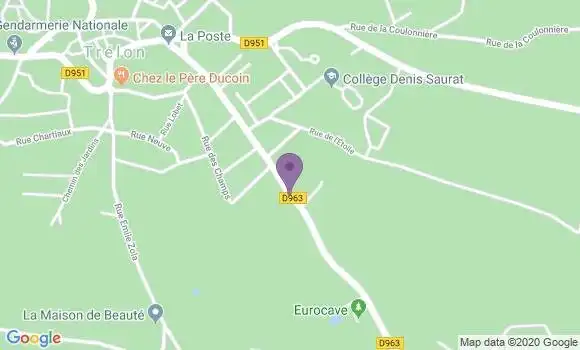 Localisation Trelon - 59132