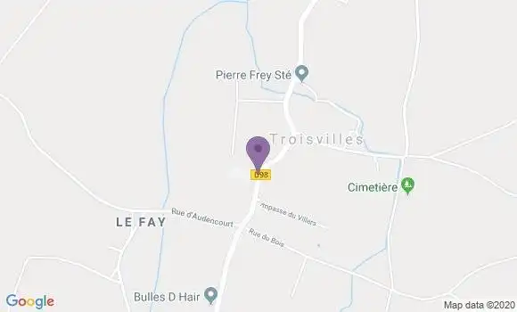 Localisation Troisvilles Bp - 59980
