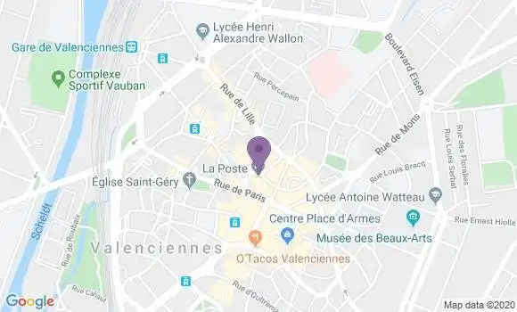 Localisation Valenciennes Principal - 59300