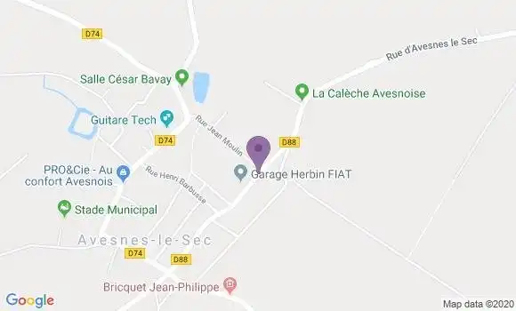Localisation Villers En Cauchies Bp - 59188