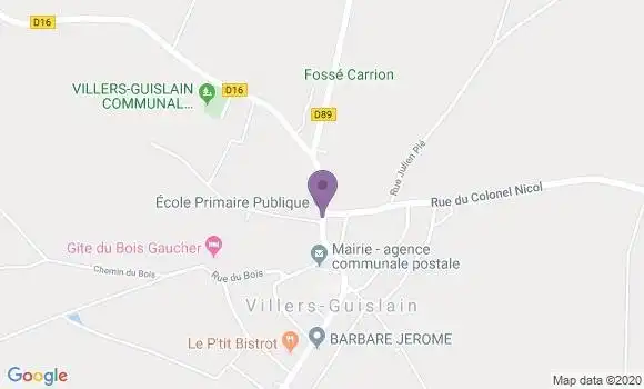 Localisation Villers Guislain Ap - 59297